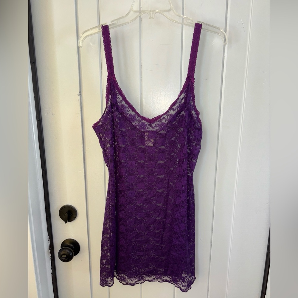 Purple Lace Nightgown In Bloom Size XL